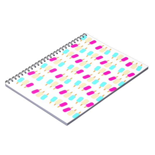 ijs drie kleuren notitieboek (Linkerzijde)