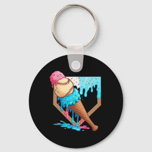Ijs-druppel Bysebyll Jongens Game Day Home Plate D Sleutelhanger