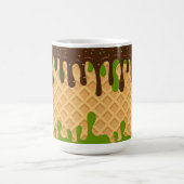 Ijs,Druppelende Matcha Choco Bliss , Modern  Magische Mok (Midden)