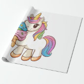 Ijs Eenhoorn Delight (1) Cadeaupapier (Uitgerold)