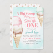 IJs eerste verjaardagsfeestje Kaart (Voorkant / Achterkant)