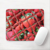 IJs en aardbeien mousepad Muismat (Met muis)