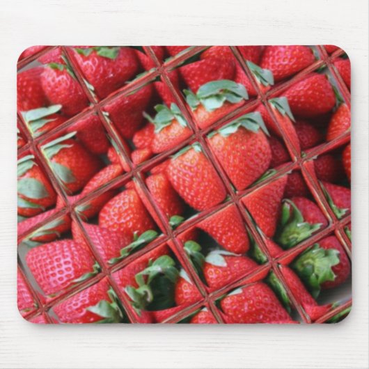 IJs en aardbeien mousepad Muismat (Voorkant)