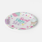 Ijs en Cake Sweet Sassy Zes 6e Verjaardag Papieren Bordje (Gekanteld)