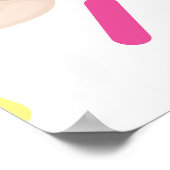 Ijs en cake vier is zoet 4de verjaardag poster (Hoek)