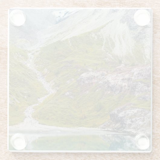 Ijs en Groen Glazen Onderzetter (Achterkant)