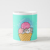 IJs en kleine fluffball Grote Koffiekop (Voorkant)