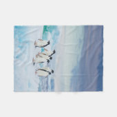 IJs en sneeuw | Adelie Penguins Antarctica Fleece Deken (Voorkant (Horizontaal))