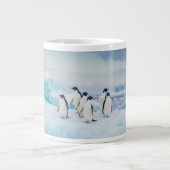 IJs en sneeuw | Adelie Penguins Antarctica Grote Koffiekop (Voorkant)