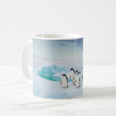 IJs en sneeuw | Adelie Penguins Antarctica Koffiemok (Voorkant links)