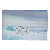 IJs en sneeuw | Adelie Penguins Antarctica Kussensloop (Achterkant)