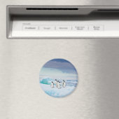 IJs en sneeuw | Adelie Penguins Antarctica Magneet (Insitu (Vaatwasser))