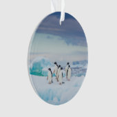 IJs en sneeuw | Adelie Penguins Antarctica Ornament (voorkant)