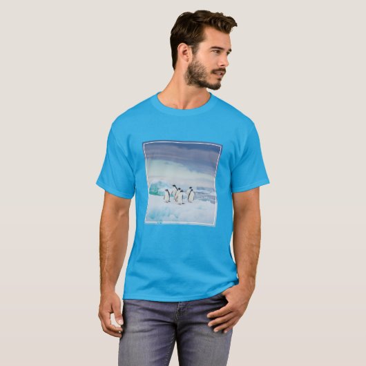 IJs en sneeuw | Adelie Penguins Antarctica T-shirt (Voorkant volledig)