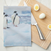 IJs en sneeuw | Adelie Penguins Antarctica Theedoek (Quarter Fold)