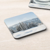 IJs en sneeuw | Allgäu Bavaria Duitsland Bier Onderzetter (Linkerzijde)