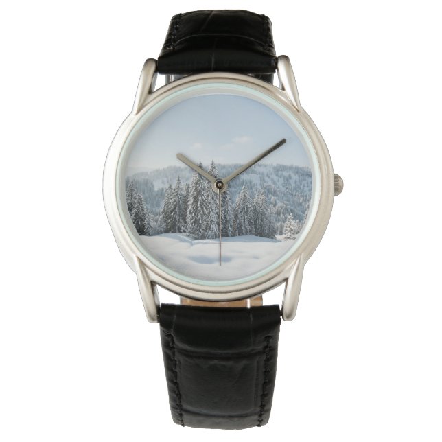 IJs en sneeuw | Allgäu Bavaria Duitsland Horloge (Voorkant)