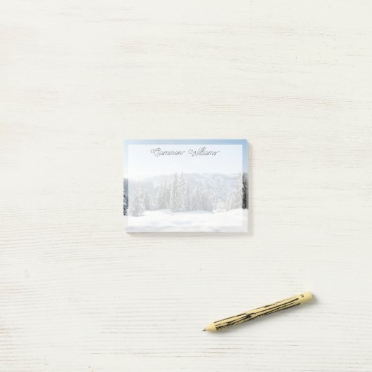 IJs en sneeuw | Allgäu Bavaria Duitsland Post-it® Notes (Op bureau)