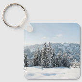 IJs en sneeuw | Allgäu Bavaria Duitsland Sleutelhanger (Voorkant)