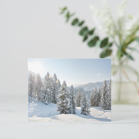 IJs en sneeuw | Allgäu Bavaria Zuid-Duitsland Briefkaart (Staand voorkant)