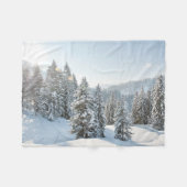 IJs en sneeuw | Allgäu Bavaria Zuid-Duitsland Fleece Deken (Voorkant (Horizontaal))