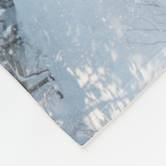 IJs en sneeuw | Allgäu Bavaria Zuid-Duitsland Fleece Deken (Hoek)