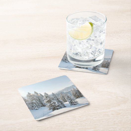 IJs en sneeuw | Allgäu Bavaria Zuid-Duitsland Kartonnen Onderzetters (Insitu)