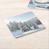IJs en sneeuw | Allgäu Bavaria Zuid-Duitsland Kartonnen Onderzetters (Schuin)
