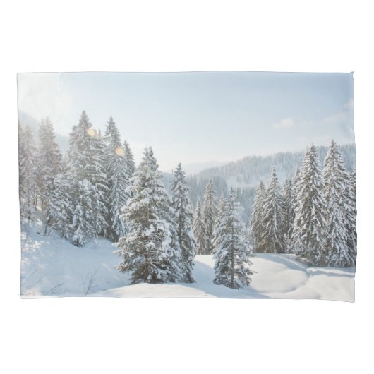 IJs en sneeuw | Allgäu Bavaria Zuid-Duitsland Kussensloop (Voorkant)