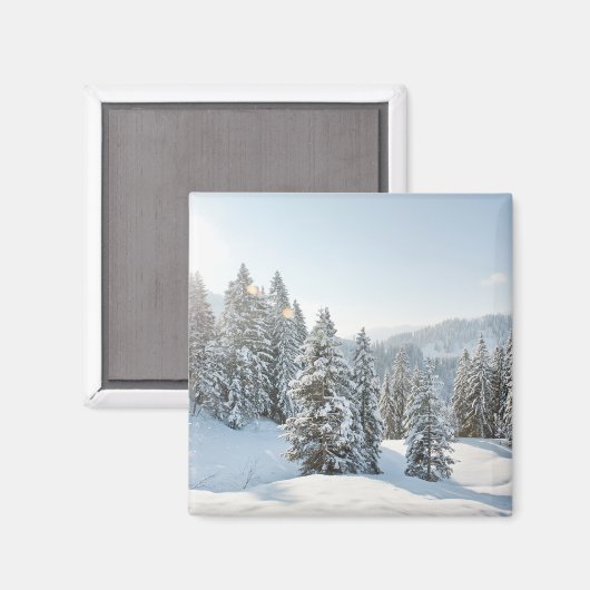 IJs en sneeuw | Allgäu Bavaria Zuid-Duitsland Magneet (Voorkant / Achterkant)