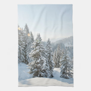 IJs en sneeuw   Allgäu Bavaria Zuid-Duitsland Theedoek