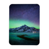 IJs en sneeuw | Aurora Borealis Milky Way IJsland Magneet (Verticaal)