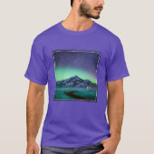 IJs en sneeuw | Aurora Borealis Milky Way IJsland T-shirt (Voorkant)