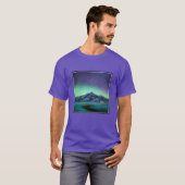 IJs en sneeuw | Aurora Borealis Milky Way IJsland T-shirt (Voorkant volledig)