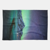 IJs en sneeuw | Aurora Borealis Milky Way IJsland Theedoek (Horizontaal)