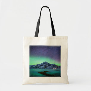 IJs en sneeuw   Aurora Borealis Milky Way IJsland Tote Bag