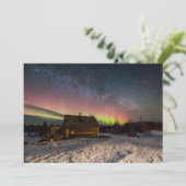 IJs en sneeuw | Aurora Polaris Murmansk, IJsland Bedankkaart (Staand voorkant)