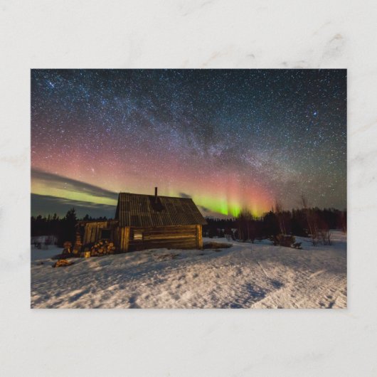 IJs en sneeuw | Aurora Polaris Murmansk, IJsland Briefkaart (Voorkant)