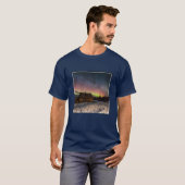 IJs en sneeuw | Aurora Polaris Murmansk, IJsland T-shirt (Voorkant volledig)