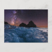 IJs en sneeuw | Baikal-meer, Siberië, Rusland Briefkaart (Voorkant)