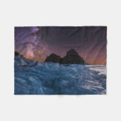 IJs en sneeuw | Baikal-meer, Siberië, Rusland Fleece Deken (Voorkant (Horizontaal))