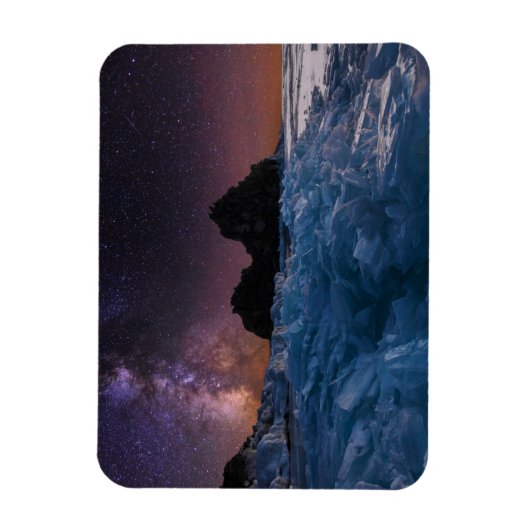 IJs en sneeuw | Baikal-meer, Siberië, Rusland Magneet (Verticaal)