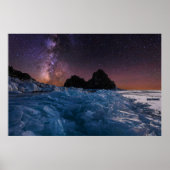 IJs en sneeuw | Baikal-meer, Siberië, Rusland Poster (Voorkant)