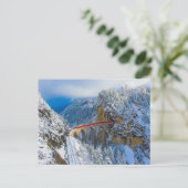 IJs en sneeuw | Bernina Express, Zwitserland Briefkaart (Staand voorkant)