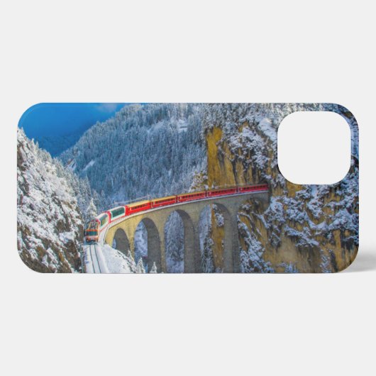IJs en sneeuw | Bernina Express, Zwitserland iPhone Hoesje (Achterkant horizontaal)