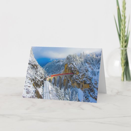 IJs en sneeuw | Bernina Express, Zwitserland Kaart (Voorkant)