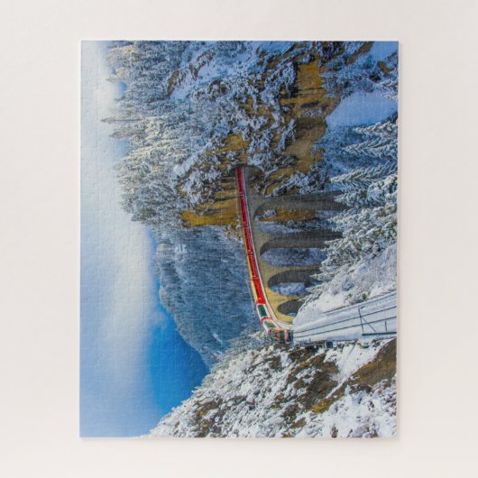 IJs en sneeuw | Bernina Express, Zwitserland Legpuzzel (Verticaal)