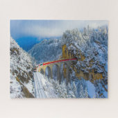 IJs en sneeuw | Bernina Express, Zwitserland Legpuzzel (Horizontaal)