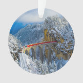 IJs en sneeuw | Bernina Express, Zwitserland Ornament (voorkant)