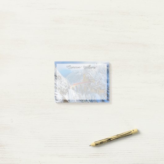 IJs en sneeuw | Bernina Express, Zwitserland Post-it® Notes (Op bureau)